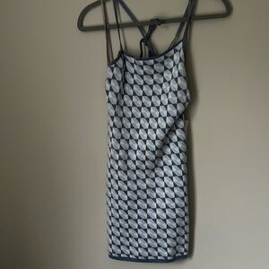 Abercrombie & Fitch Blue & White Sweater tank dress, XSP